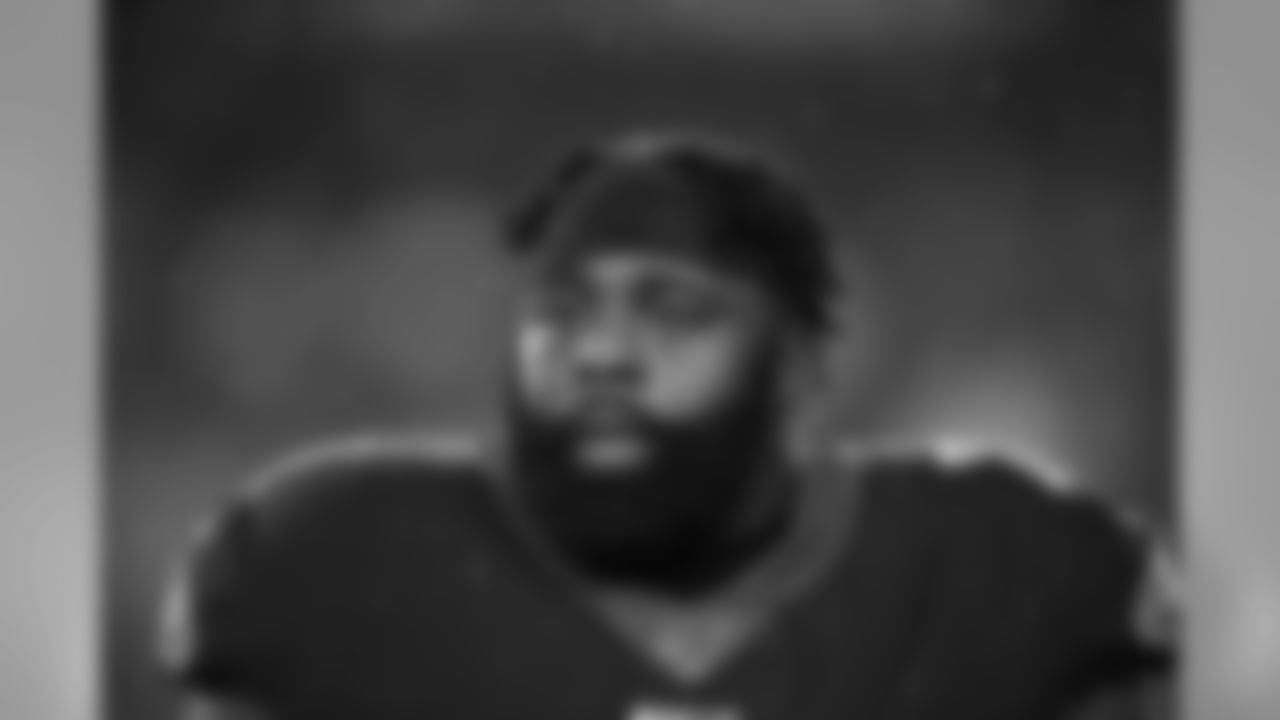 Philadelphia Eagles' Jason Peters is seen during an NFL football game against the New York Giants, Monday, Dec. 9, 2019, in Philadelphia. (AP Photo/Michael Perez)