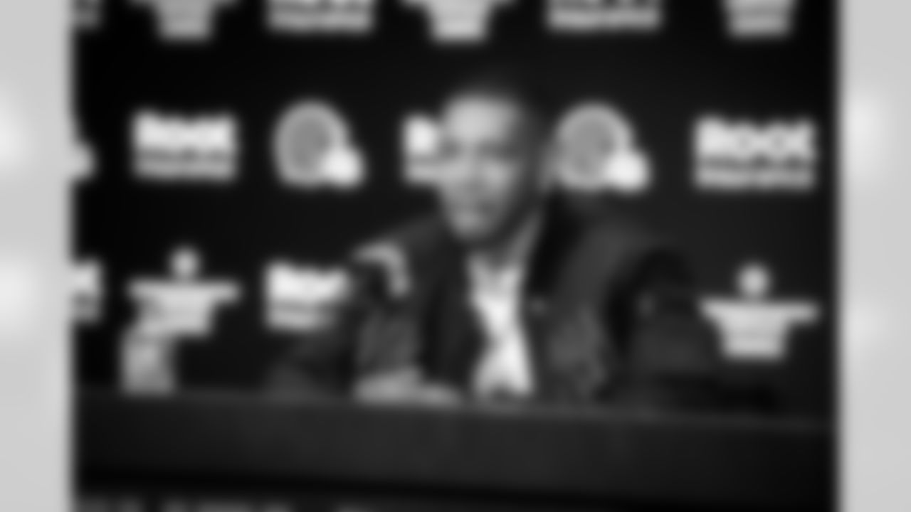 Joe Haden Retirement Press Conference in the Dino Lucarelli Media Center at CrossCountry Mortgage Campus on October 29, 2022.
