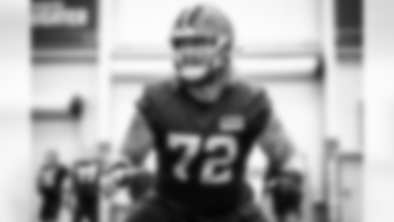 Offensive guard Hjalte Froholdt (72) during practice at CrossCountry Mortgage Campus on December 15, 2022.