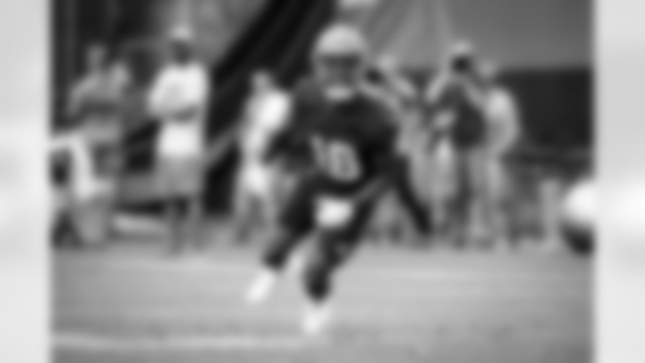 Wide Receiver David Bell (18) during the second day of OTAs at CrossCountry Mortgage Campus on May 25, 2022.