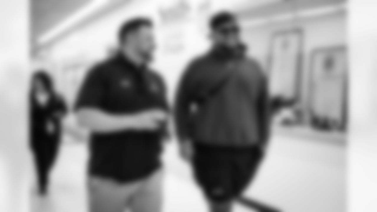 Defensive tackle Siaki Ika during a visit to East High School in Salt Lake City, Utah on May 9, 2023.