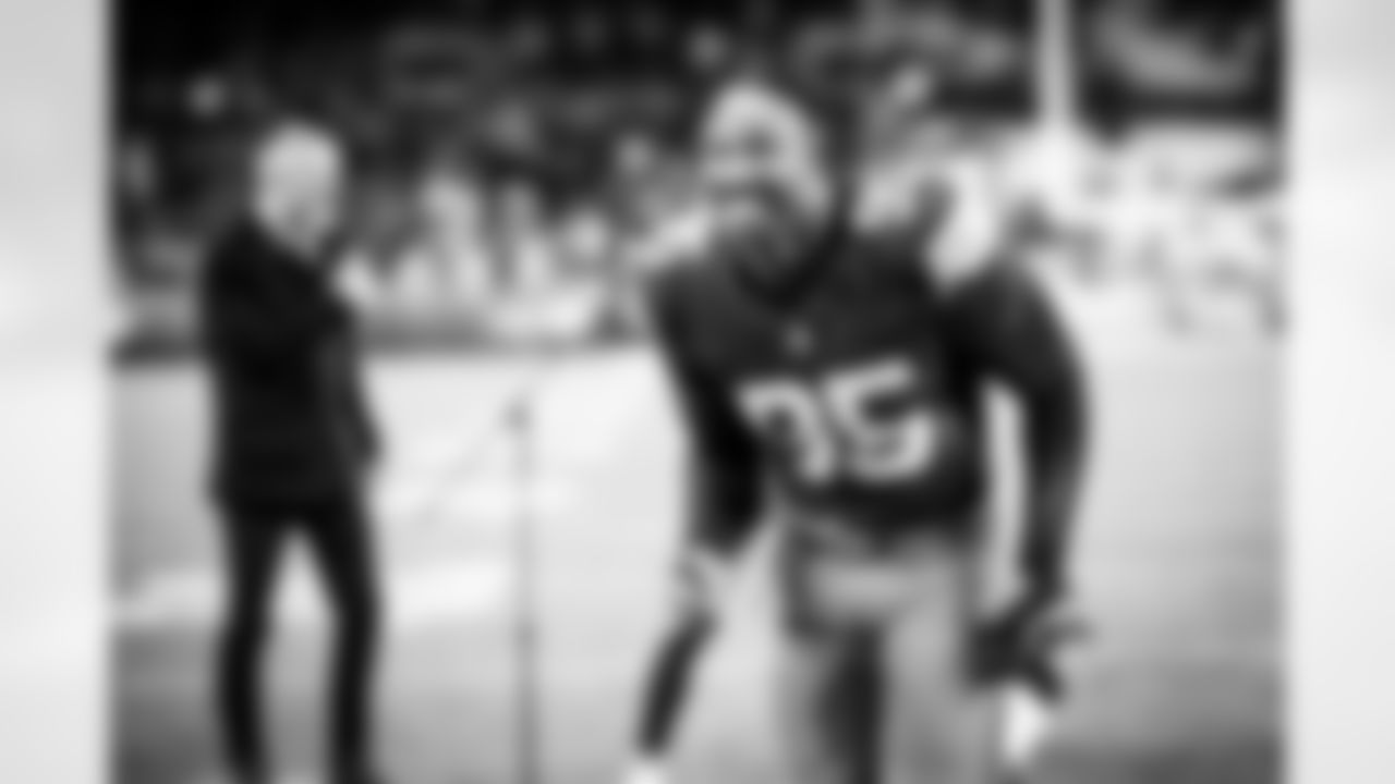 Defensive end Myles Garrett (95) after a NFL football game between the Denver Broncos and Cleveland Browns on Thursday Night Football on October 21, 2021 at FirstEnergy Stadium. The Browns won 17-14.