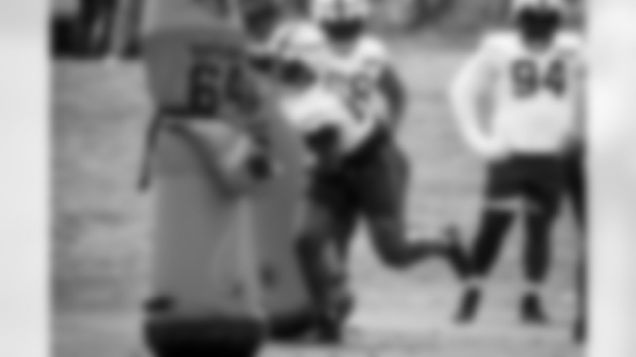 Defensive tackle Michael Dwumfour (65) during Day 3 of Training Camp at The Greenbrier on July 27, 2023.