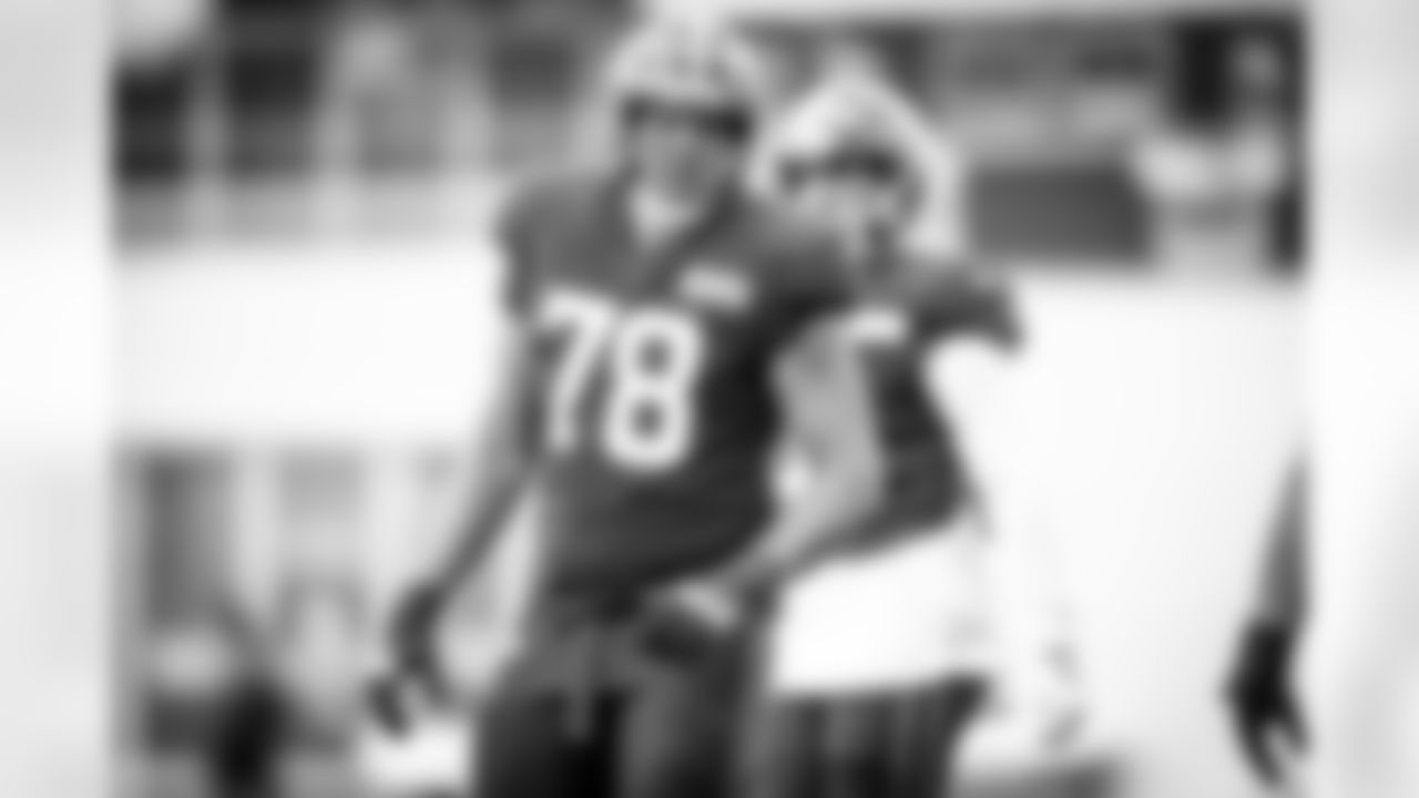 Offensive tackle Jack Conklin (78) during practice on August 24, 2020