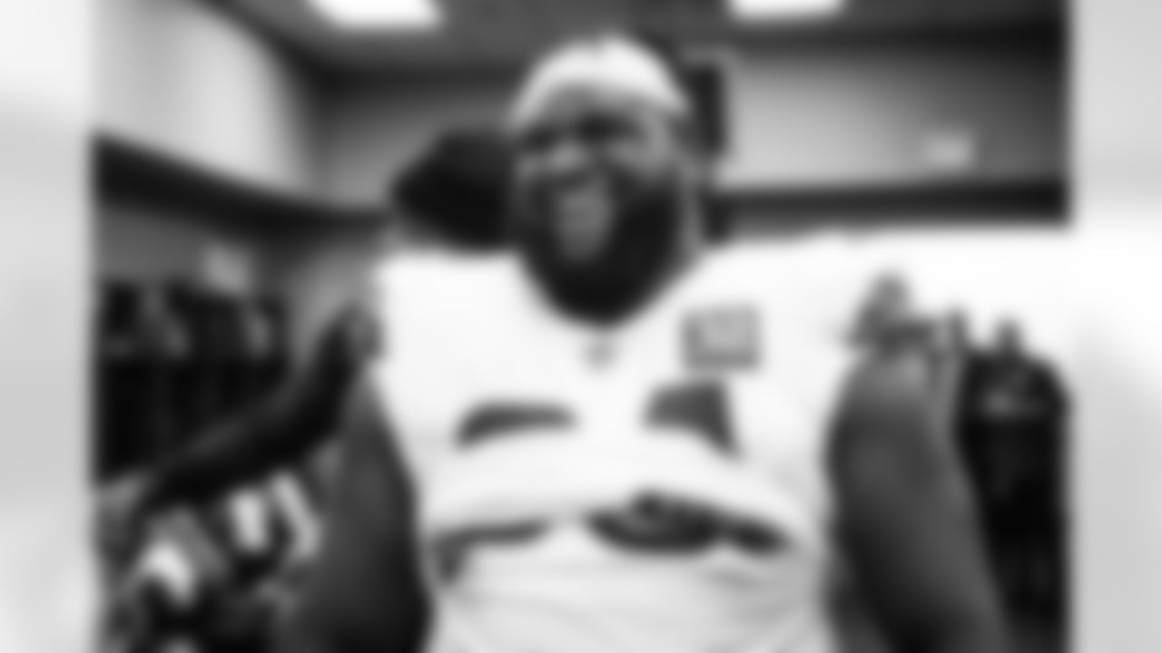Defensive tackle Dalvin Tomlinson (94) after a NFL football game between the Cleveland Browns and Indianapolis Colts on October 22, 2023 at Lucas Oil Stadium. The Browns won 39-38.