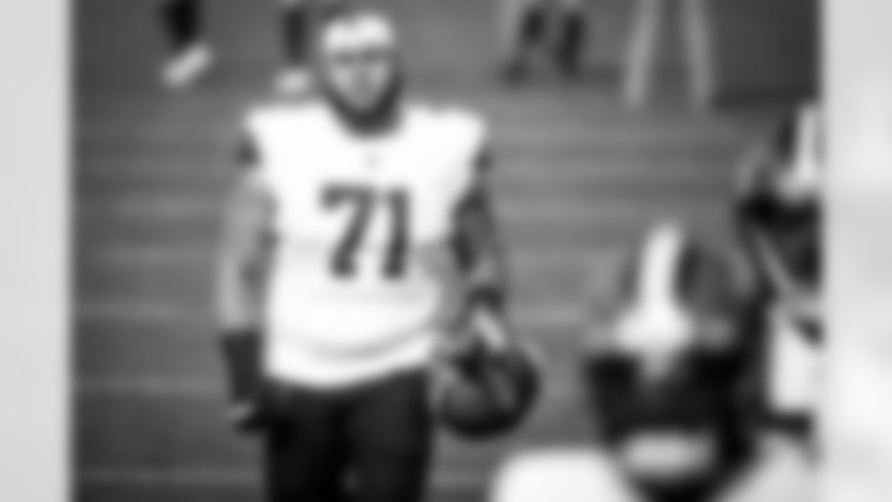 Offensive tackle Jedrick Wills Jr. (71) before a NFL football game between the Cleveland Browns and Tennessee Titans on December 6, 2020 at Nissan Stadium. The Browns won 41 - 35.