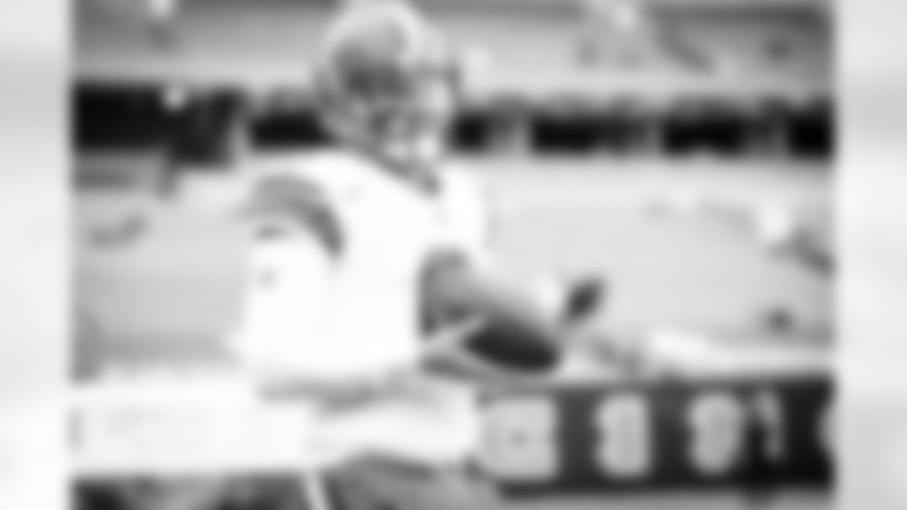 Quarterback Baker Mayfield (6) before a NFL football game between the Cleveland Browns and Cincinnati Bengals on October 25, 2020 at Paul Brown Stadium. The Browns lost won 37-34.