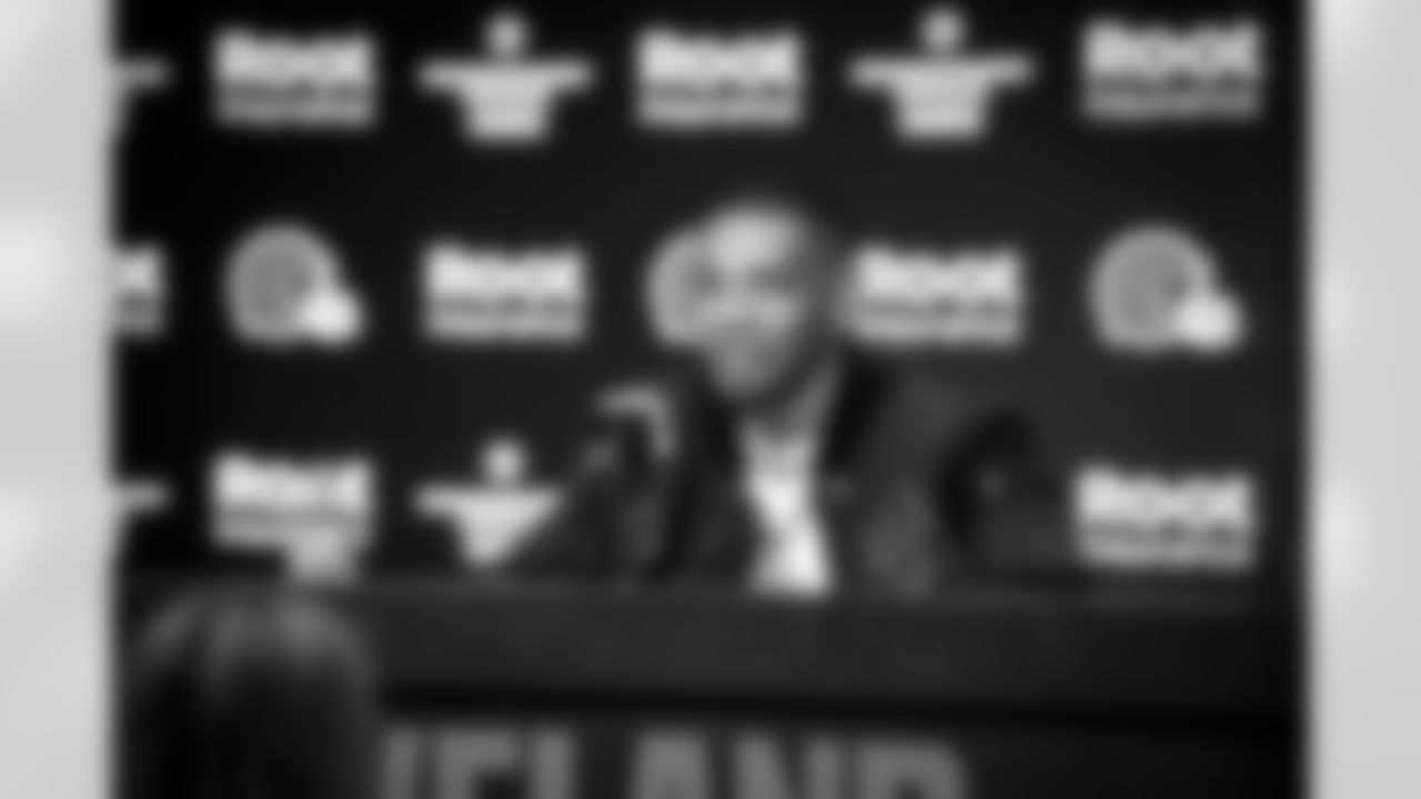 Joe Haden Retirement Press Conference in the Dino Lucarelli Media Center at CrossCountry Mortgage Campus on October 29, 2022.
