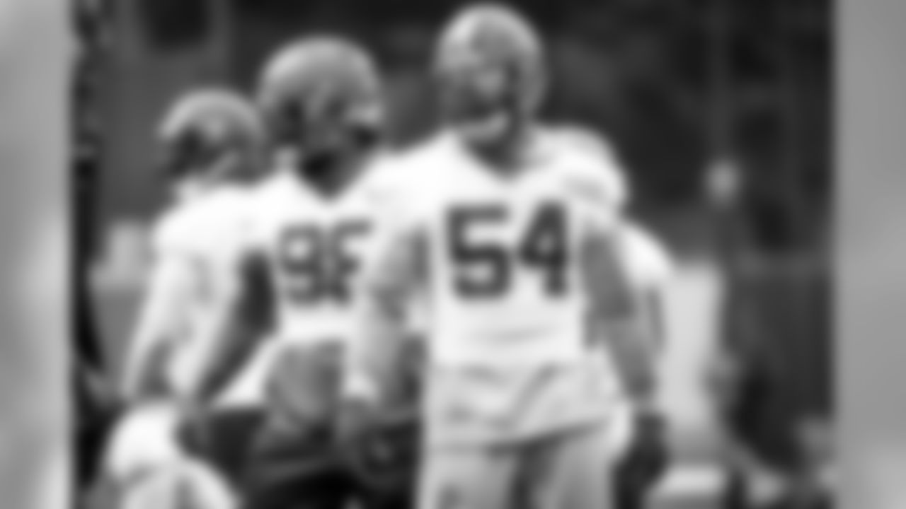 Defensive end Olivier Vernon (54) during practice on September 2, 2019