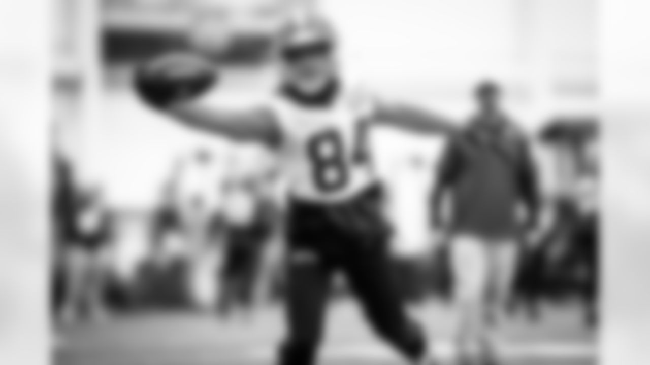 Wide receiver Ja'Marcus Bradley (84) during practice on December 22, 2021.