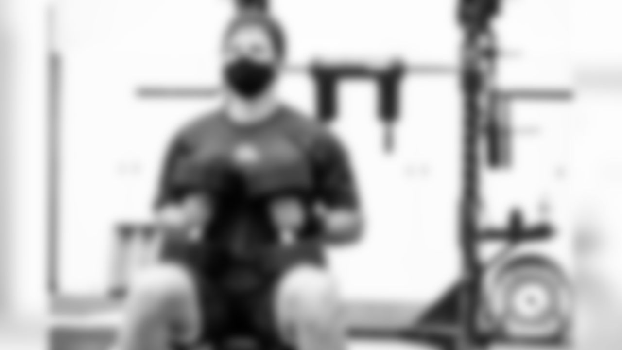 Quarterback Kevin Davidson (9) during workouts on July 30, 2020
