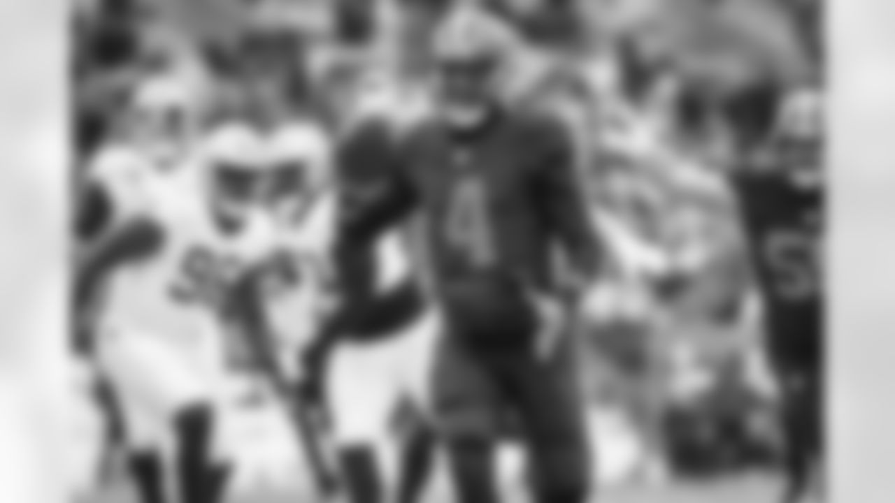 Quarterback Deshaun Watson (4) during a NFL football game between the New Orleans Saints and Cleveland Browns on December 24, 2022 at FirstEnergy Stadium.