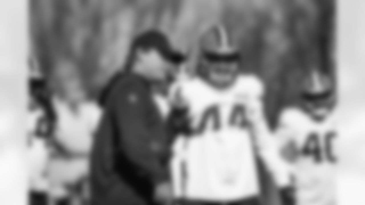Linebacker Coach Jason Tarver during practice at CrossCountry Mortgage Campus on October 27, 2022.