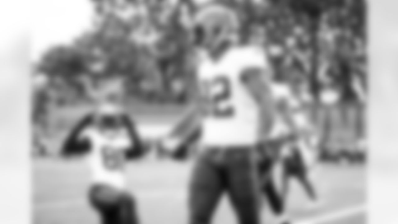 Wide receiver Rashard Higgins (82) during the first day of joint practices with the New York Giants on August 19, 2021.