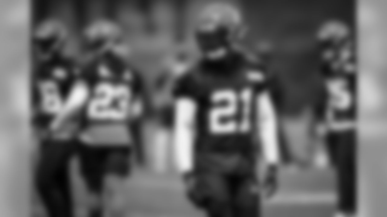 Cornerback Denzel Ward (21) during the fifth practice of OTAs on May 22, 2019.