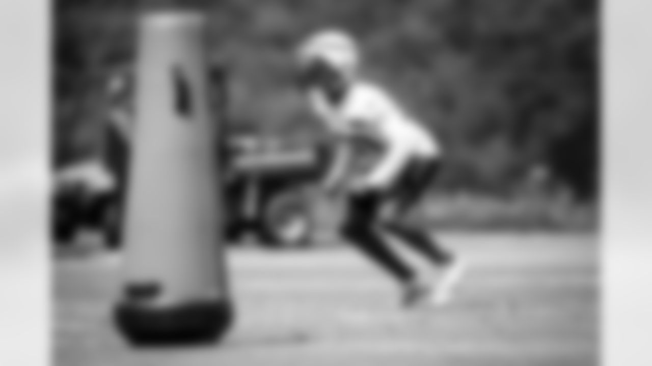 Linebacker Jacob Phillips (50) during Phase II Fieldwork at The Greenbrier on July 23, 2023.