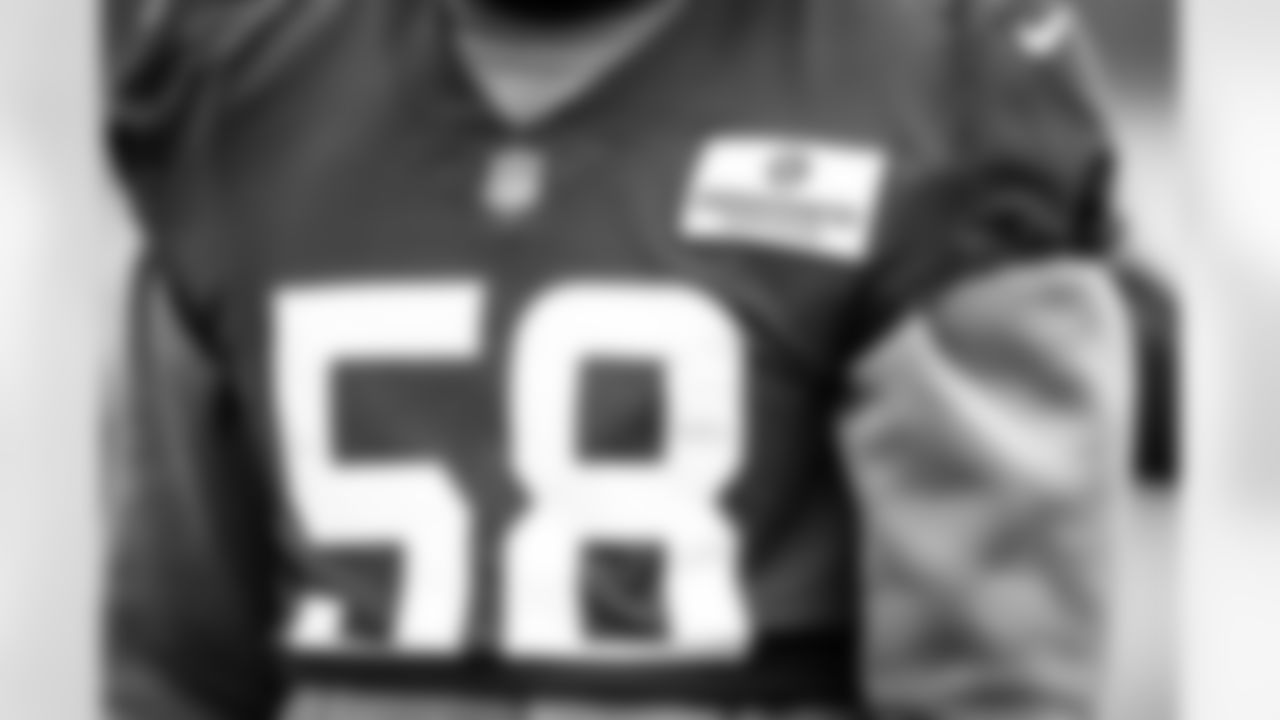 A CrossCountry Mortgage patch during practice on December 28, 2021.