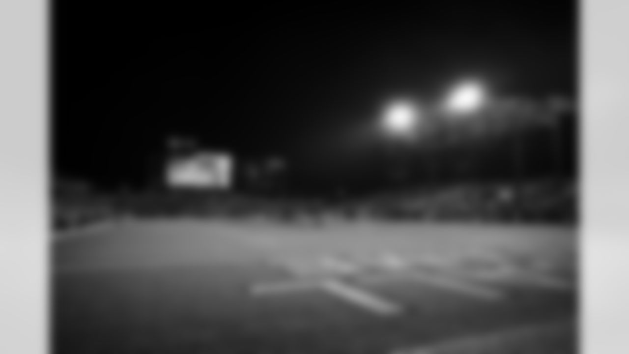 The stadium during the Hall of Fame Game between the New York Jets and Cleveland Browns on August 3, 2023 at Tom Benson Hall of Fame Stadium.