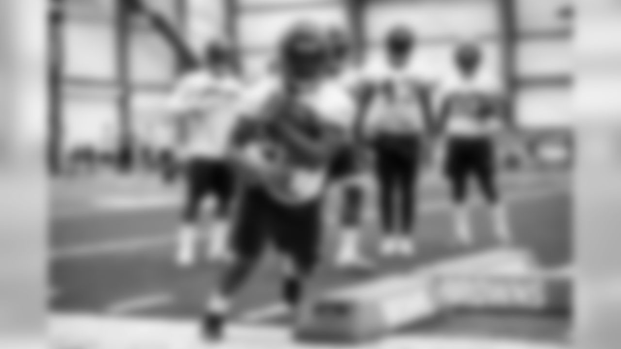 Running Back Dontrell Hilliard (25) during the second day of minicamp on June 5, 2019.