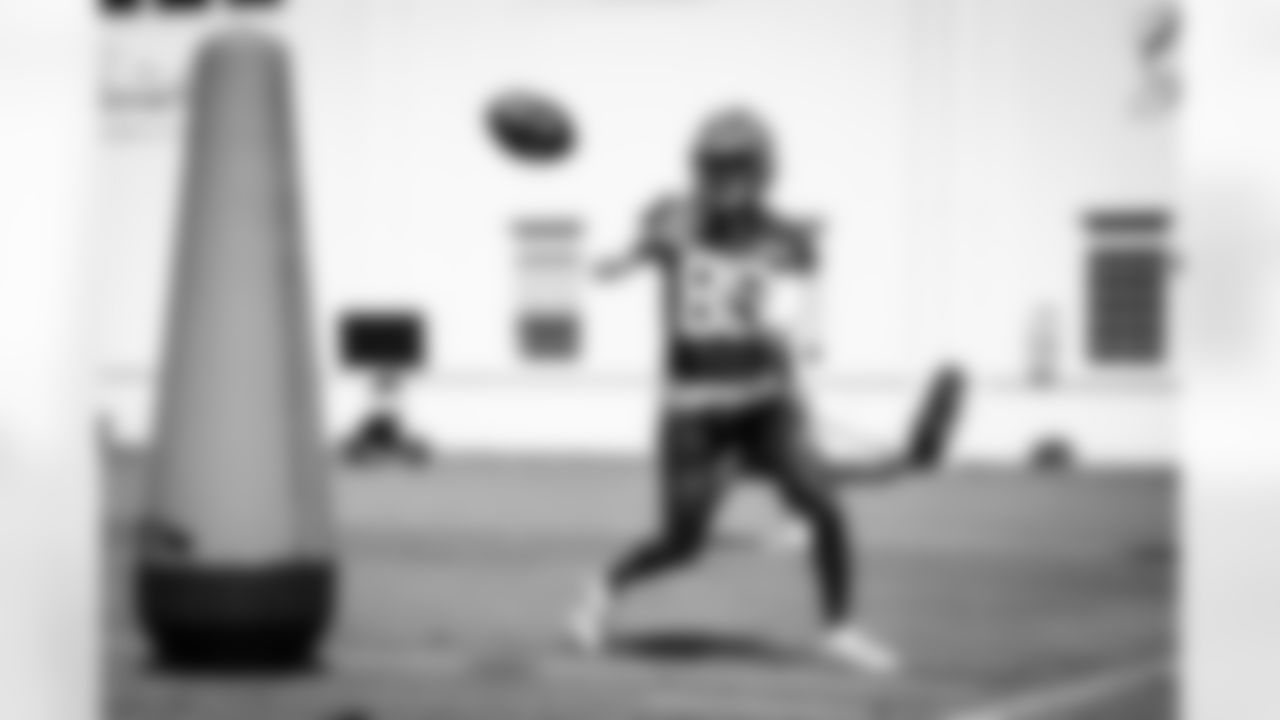 Wide receiver Mike Harley Jr. (82) during Day One of Training Camp at The Greenbrier on July 24, 2023.