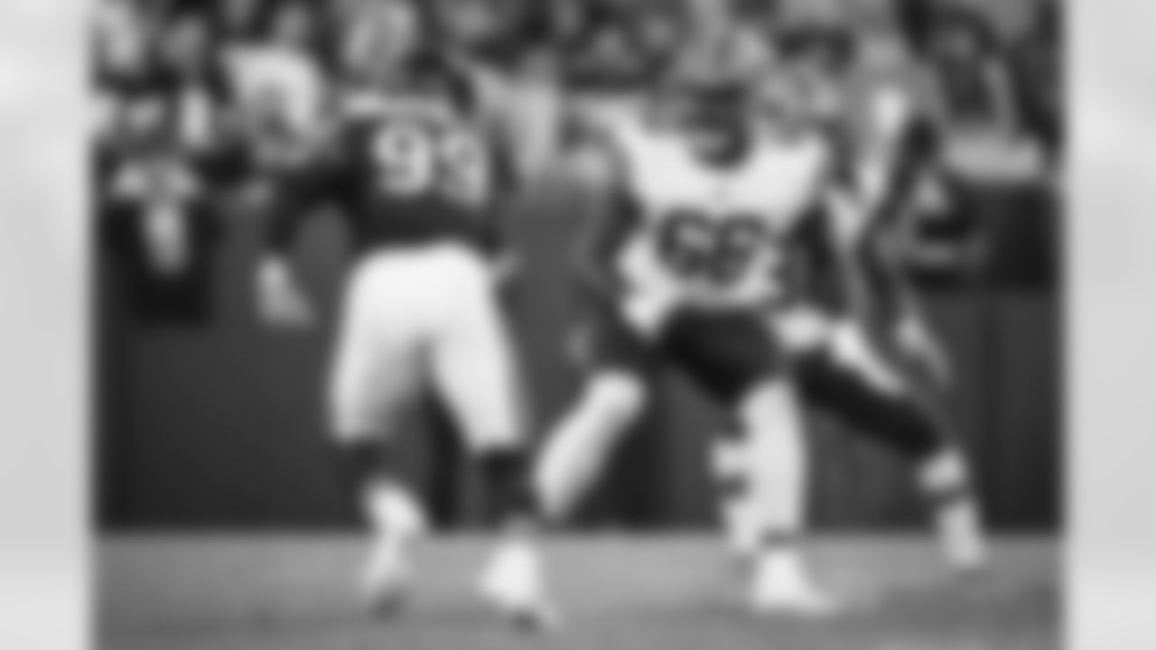 Offensive tackle James Hudson III (66) during a preseason NFL football game between the Chicago Bears and Cleveland Browns on August 27, 2022 at FirstEnergy Stadium.