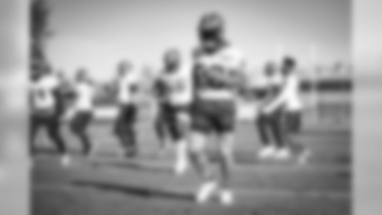 Players during practice on October 15, 2019