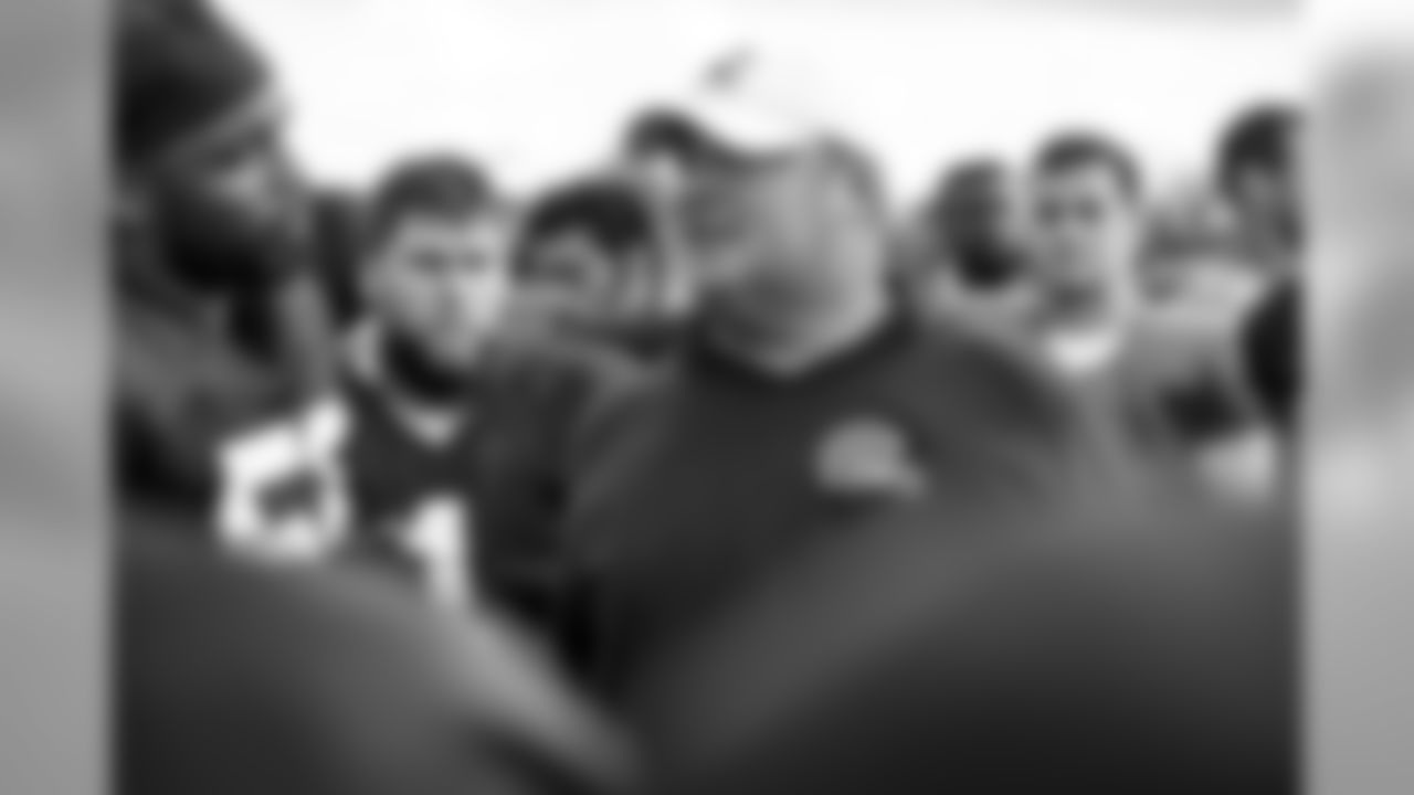 Head Coach Freddie Kitchens during the second joint practice with the Colts in Indianapolis.
