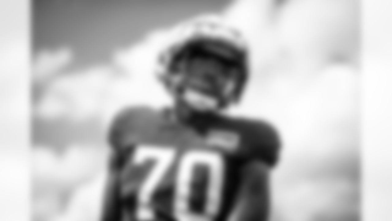 Offensive tackle Alex Taylor (70) during the eighth day of training camp at CrossCountry Mortgage Campus on August 5, 2022.