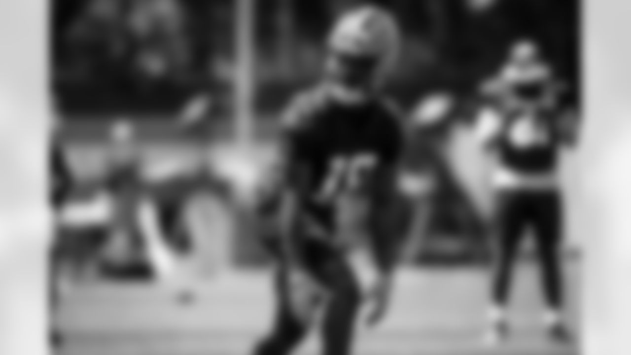 Wide Receiver David Bell (18) during the fifth day of OTAs at CrossCountry Mortgage Campus on June 1, 2022.