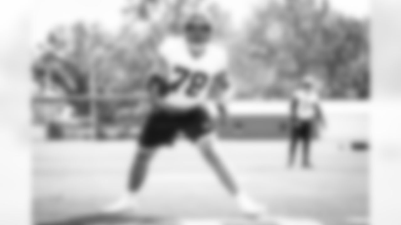 Offensive tackle Jack Conklin (78) during the third day of training camp on July 30, 2021.