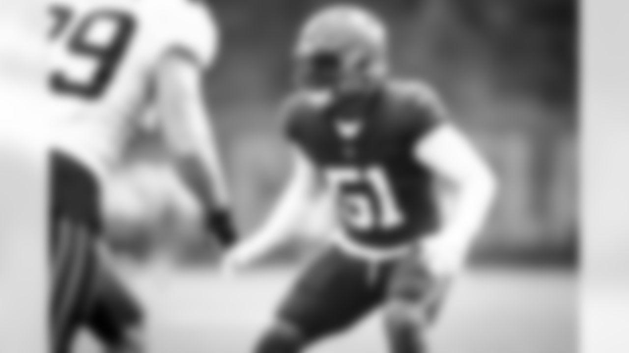 Linebacker Mack Wilson (51) during the eleventh day of training camp on August 10, 2021.