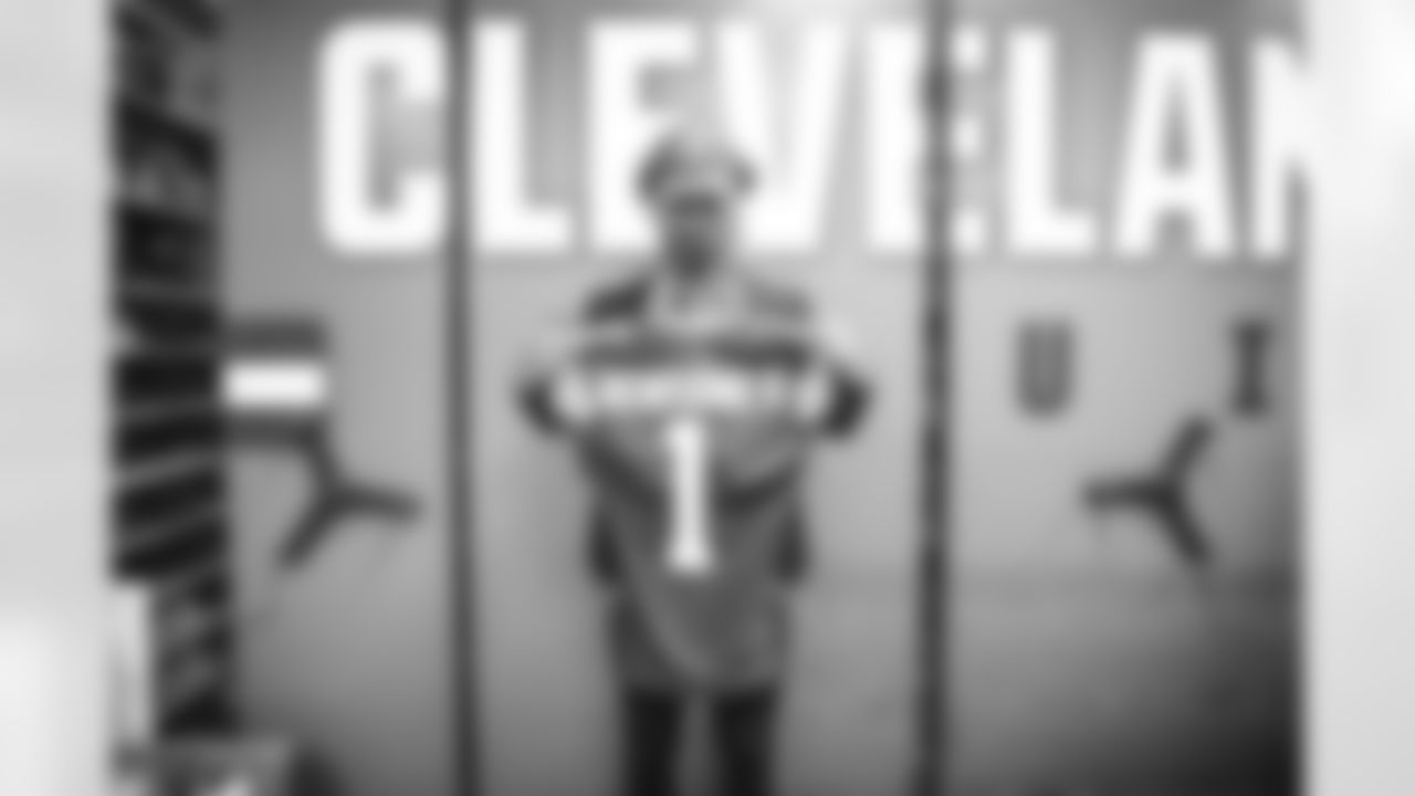 Browns 2021 First Round pick Greg Newsome II tours the Berea Facility on April 30, 2021.