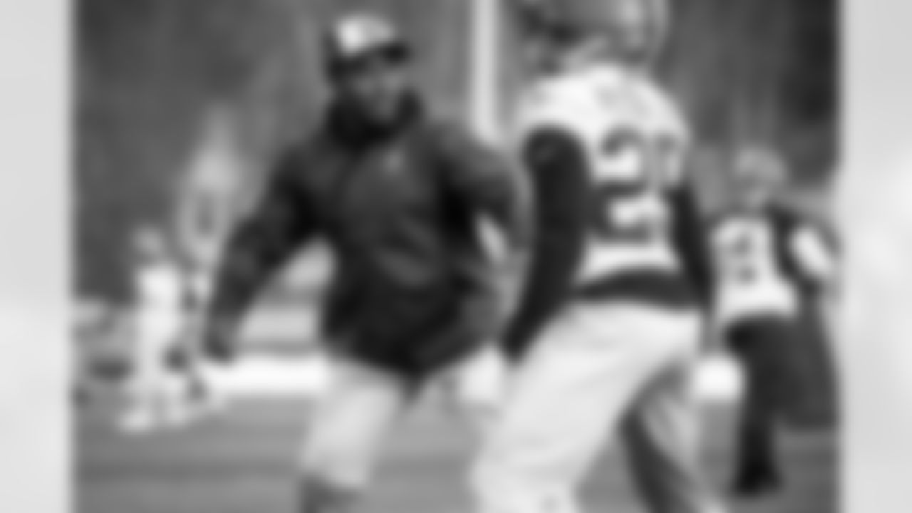 Assistant Special Teams Coach Stephen Bravo-Brown during practice at CrossCountry Mortgage Campus on December 28, 2022.