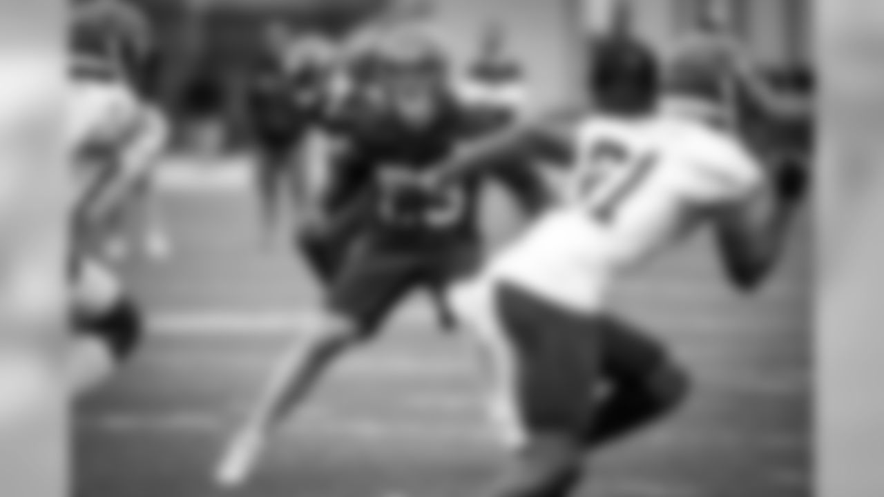 Linebacker Joe Schobert (53) during the fifth practice of OTAs on May 22, 2019.