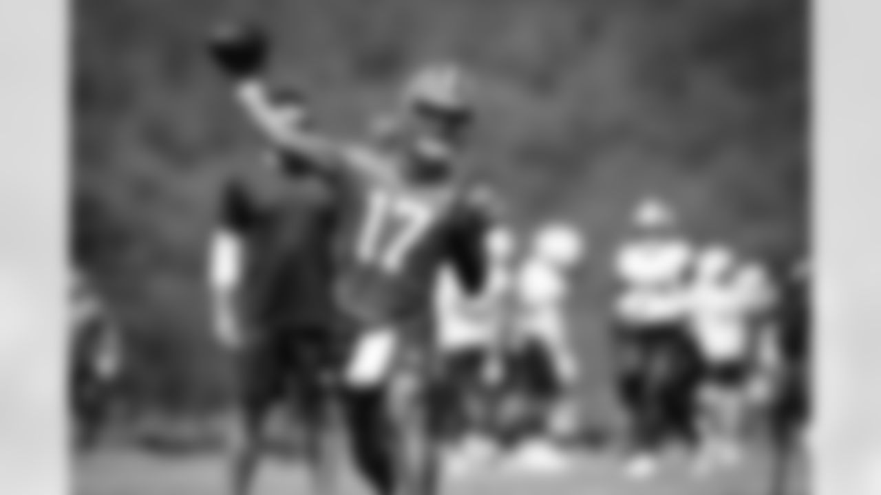 Quarterback Dorian Thompson-Robinson (17) during Day 3 of Training Camp at The Greenbrier on July 27, 2023.