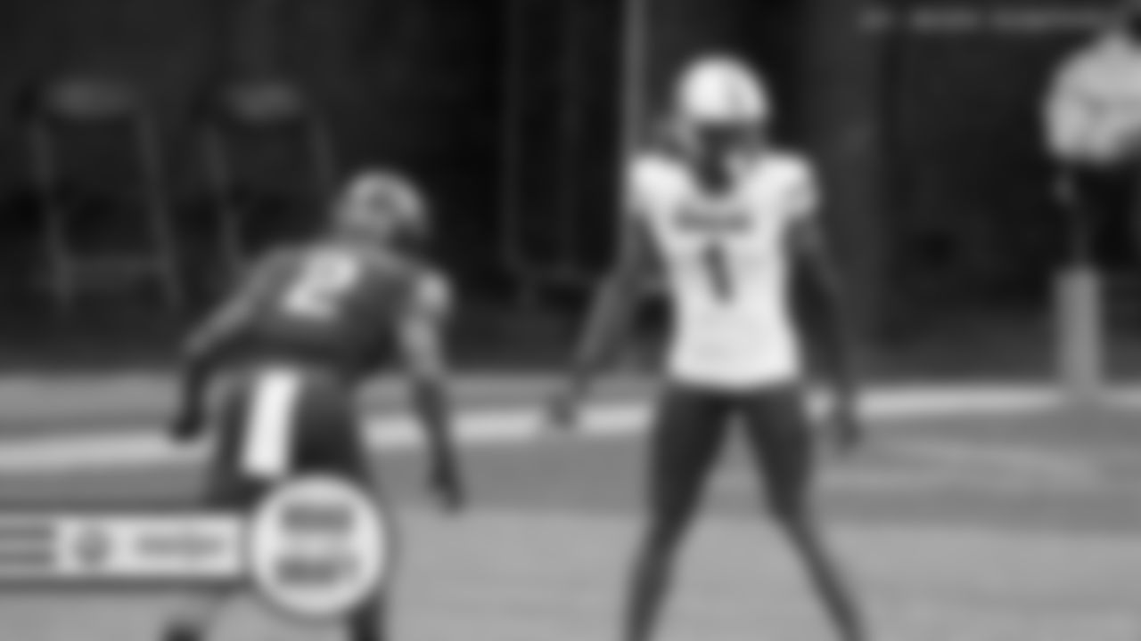 South Carolina defensive back Jaycee Horn (1) lines up against Vanderbilt wide receiver Amir Abdur-Rahman (2) in the first half of an NCAA college football game Saturday, Oct. 10, 2020, in Nashville, Tenn. (AP Photo/Mark Humphrey)
