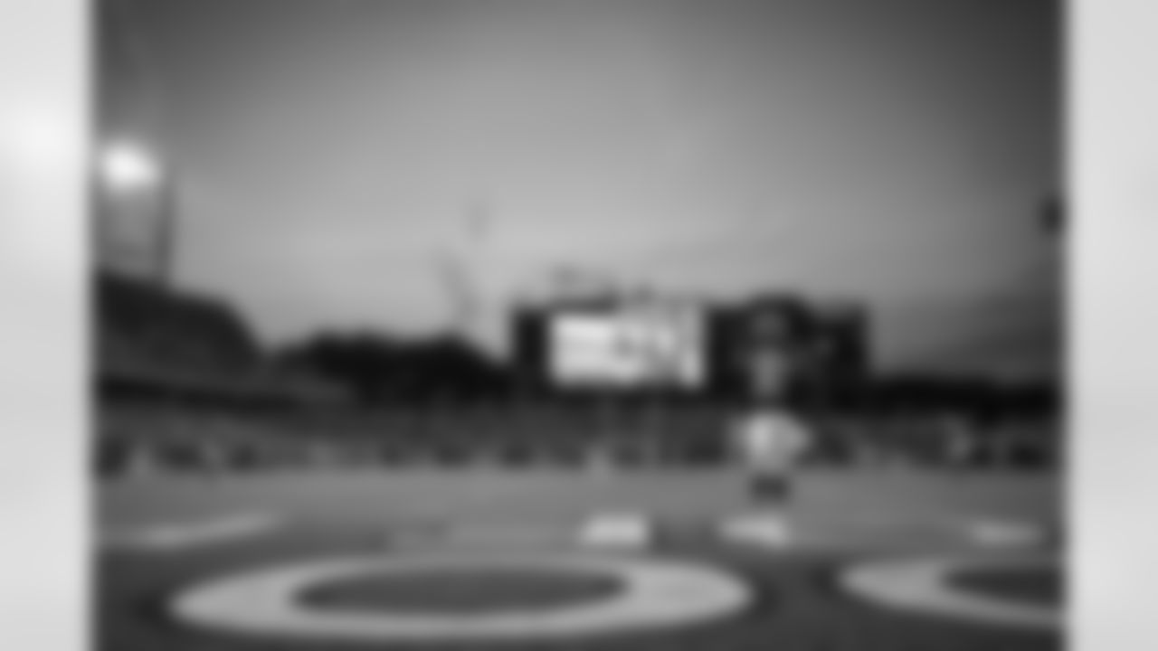 The stadium during the Hall of Fame Game between the New York Jets and Cleveland Browns on August 3, 2023 at Tom Benson Hall of Fame Stadium.