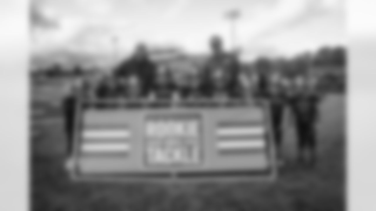 Browns Rookie Tackle Takeover Ohio Gridiron at Revere High School on October 15, 2022.