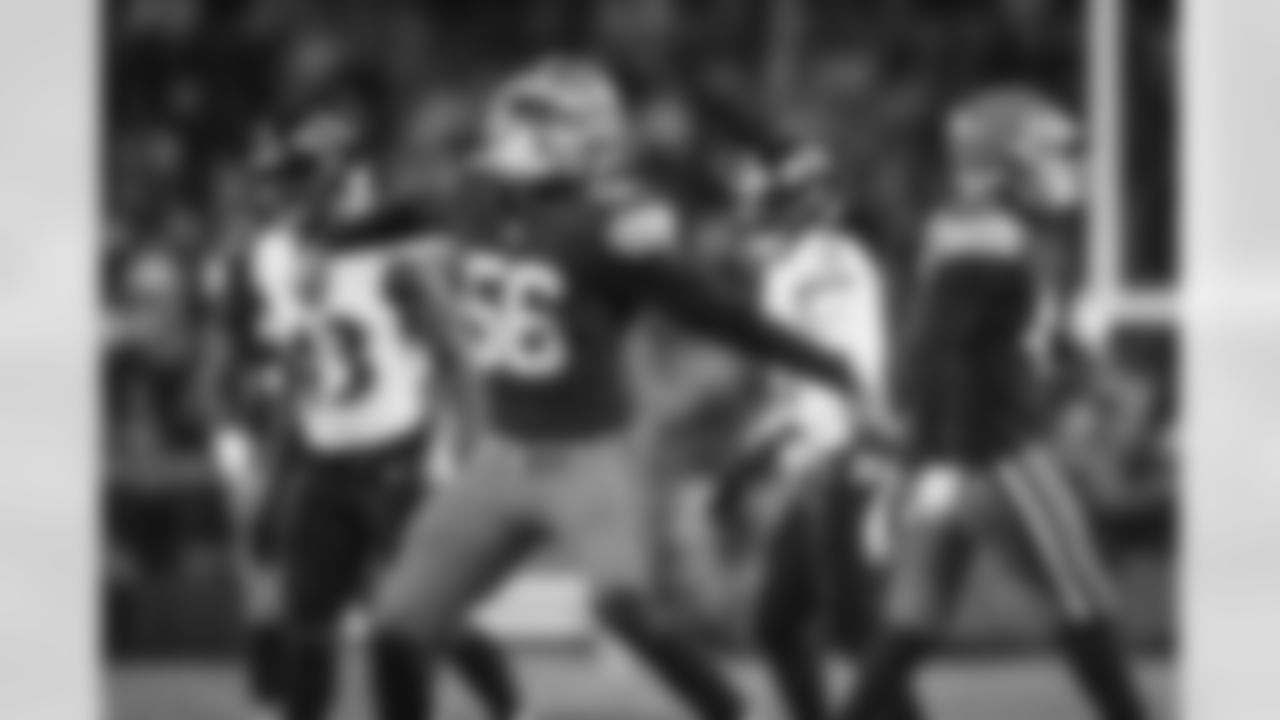 Linebacker Tae Davis (56) during a NFL football game between the Baltimore Ravens and Cleveland Browns on December 17, 2022 at FirstEnergy Stadium.