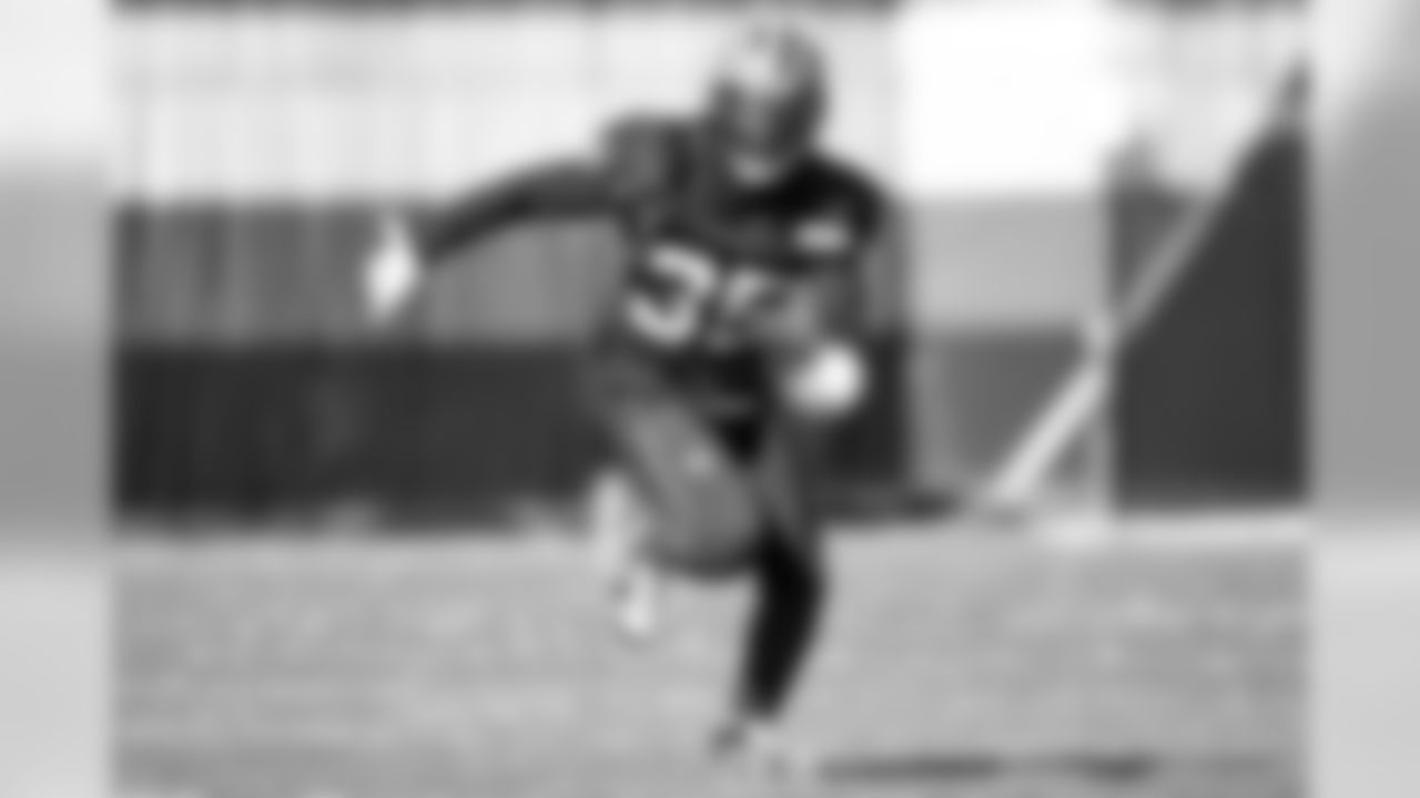 Safety Jermaine Whitehead (35) during practice on October 23, 2019
