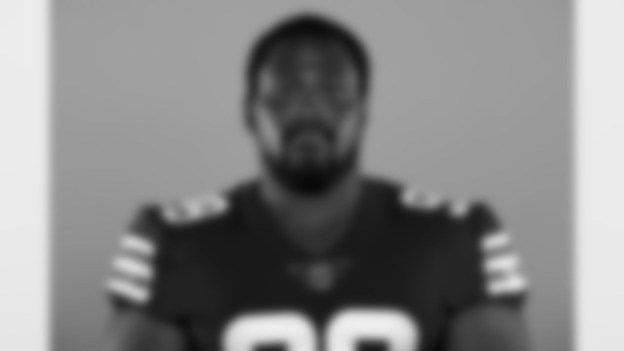 This is a 2020 photo of Andrew Billings of the Cleveland Browns NFL football team. This image reflects the Cleveland Browns active roster as of August 1, 2020 when this image was taken. (AP Photo)