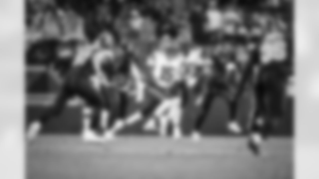 Quarterback Joshua Dobbs (15) during a preseason NFL football game between the Washington Commanders and Cleveland Browns on August 11, 2023 at Cleveland Browns Stadium.