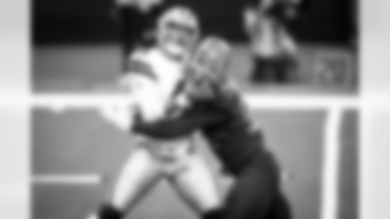 Defensive end Myles Garrett (95) during a NFL football game between the Cleveland Browns and Dallas Cowboys on October 4, 2020 at AT&T Stadium. The Browns won 49 - 38.