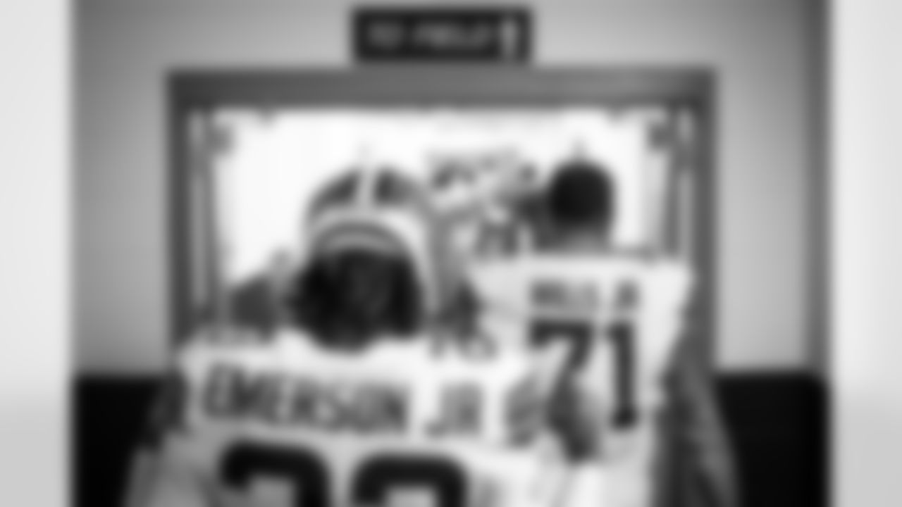 The team walks to the field before a NFL football game between the Cleveland Browns and Washington Commanders on January 1, 2023 at FedEx Field. The Browns won 24-10.
