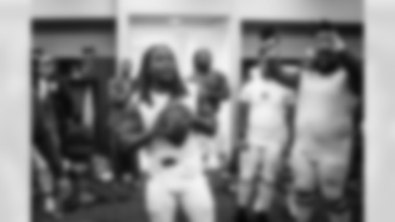 Running back Kareem Hunt (27) after a NFL football game between the Cleveland Browns and Indianapolis Colts on October 22, 2023 at Lucas Oil Stadium. The Browns won 39-38.