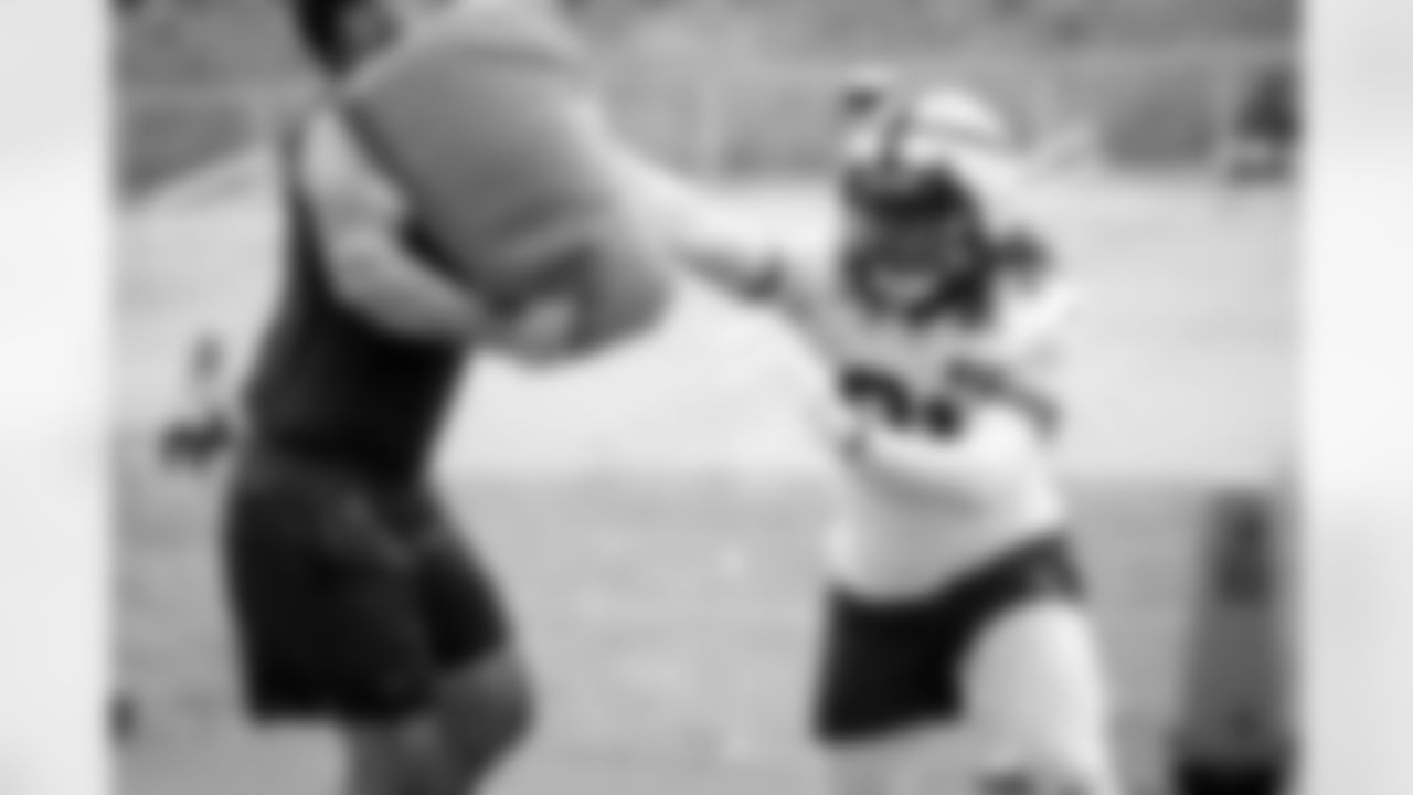 Defensive end Alex Wright (91) during Day 3 of Training Camp at The Greenbrier on July 27, 2023.