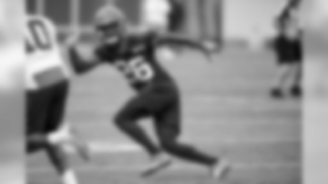 Cornerback Greedy Williams (26) during the first day of minicamp on June 4, 2019.