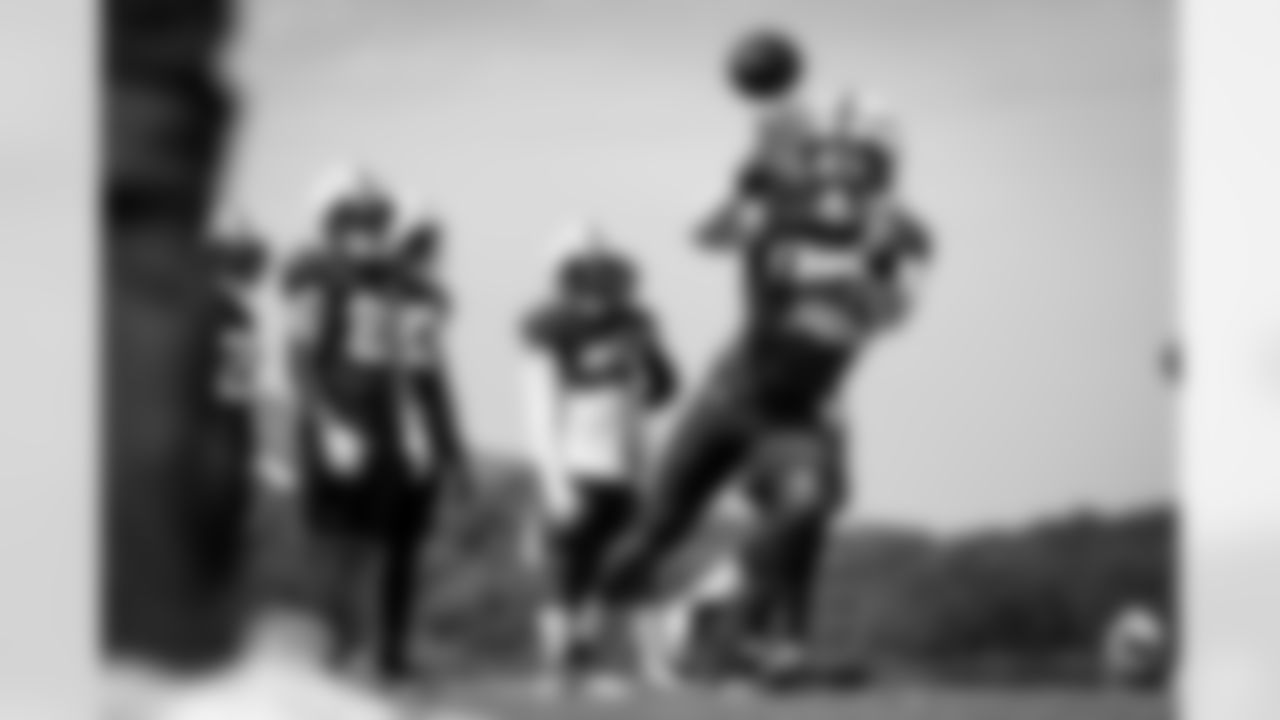 Tight end David Njoku (85) during Day 4 of Training Camp at The Greenbrier on July 28, 2023.