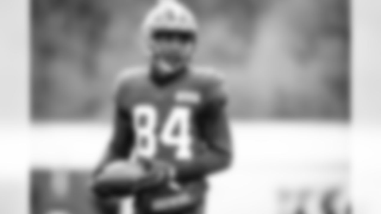 Wide receiver Ja'Marcus Bradley (84) during practice on October 28, 2020