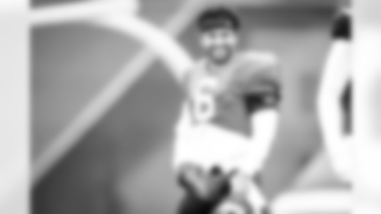 Quarterback Baker Mayfield (6) during practice on October 27, 2021.